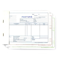 FACTURA A5 FARA TVA GOLD