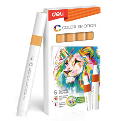 MARKER ACRILIC PORTOCALIU GALBEN COLOR EMOTION DELI