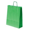 Punga cadou Colorarte 04623 / 00567, A3, 32x41x12cm, 100g/mp, verde, manere din hartie rasucita