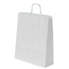 Punga cadou Colorarte 97718, A3, 32x41x12cm, 100g/mp, alba, manere din hartie rasucita
