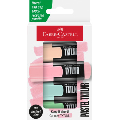 TEXTMARKER MINI SET 4 PASTEL FABER-CASTELL