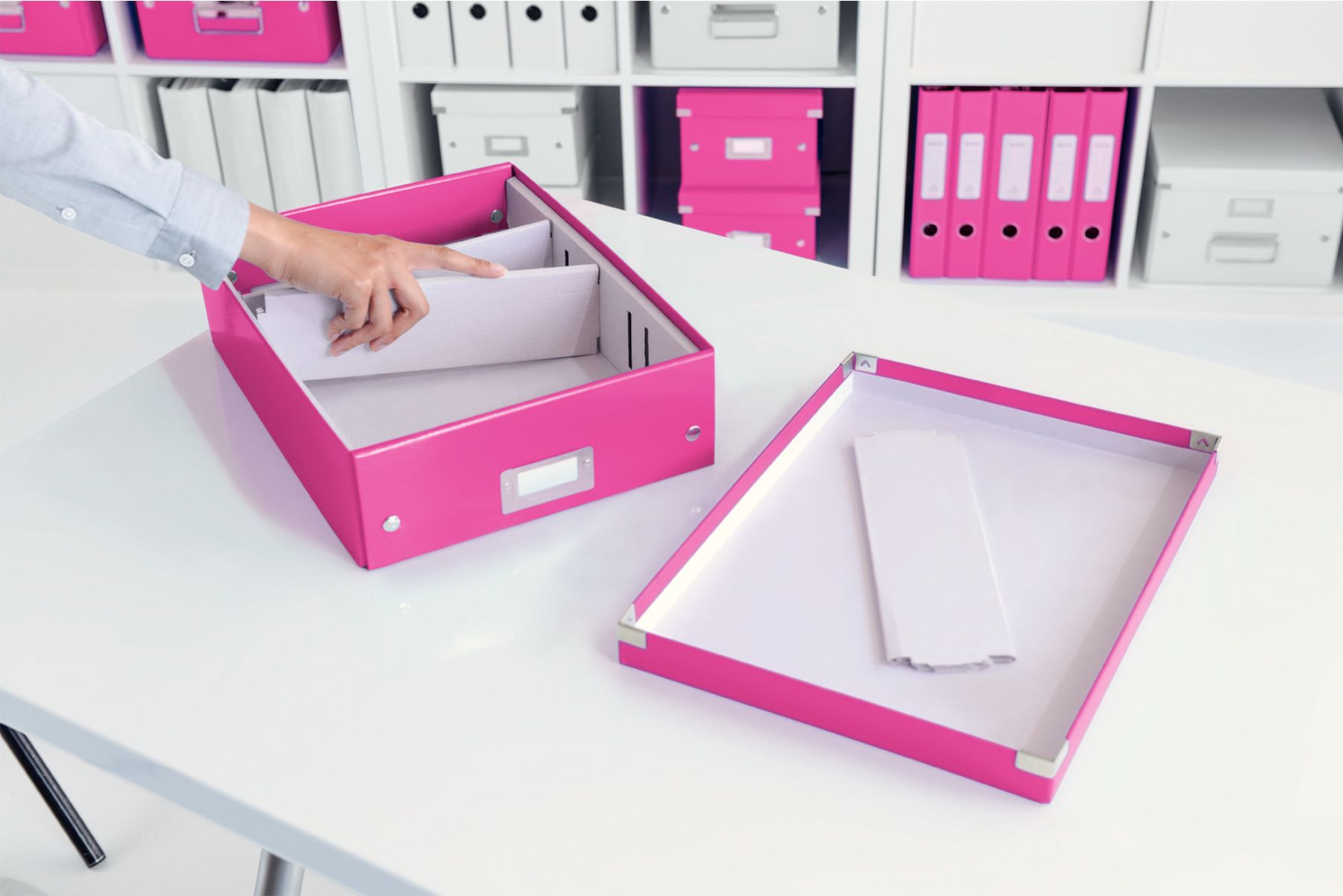 CUTIE ORGANIZER MEDIE ROZ CLICK&STORE LEITZ - imagine 3