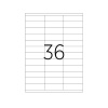 ETICHETE 36/A4 70*23MM COLTURI DREPTE 100/TOP TANEX - imagine 2