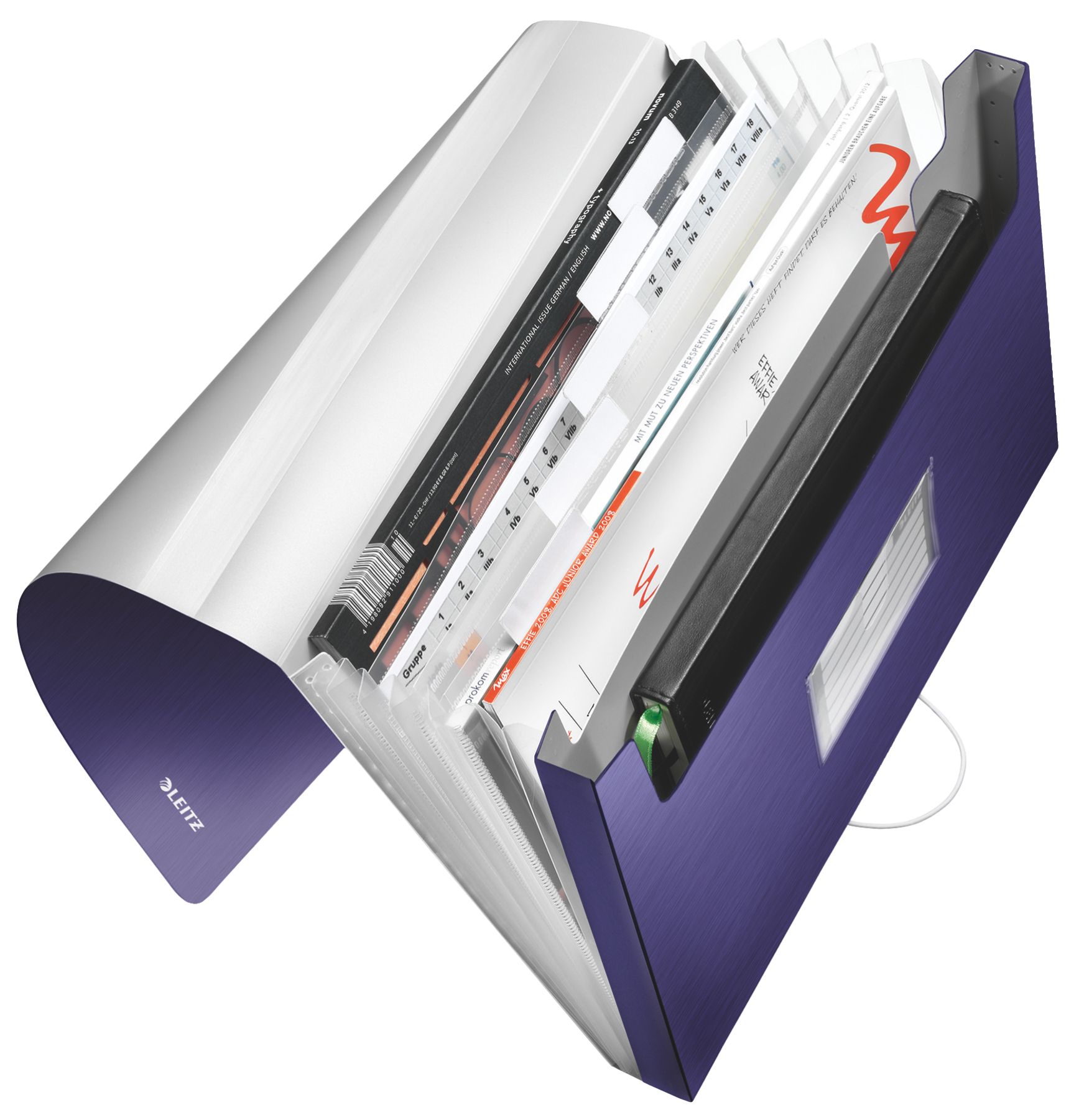 MAPA PLASTIC 6 COMPARTIMENTE ALBASTRU-VIOLET TIP PROIECT STYLE - imagine 2