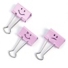 Clipsuri metalice 32 mm 20 buc Rapesco roz