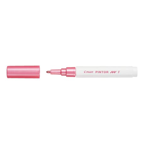 Marker cu vopsea Pilot Pintor Metalic varf rotund 2.90 mm roz