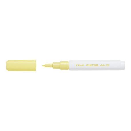 Marker cu vopsea Pilot Pintor Pastel EF culori pastel 0.7 mm varf rotund galben