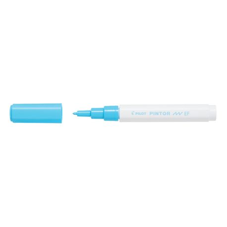 Marker cu vopsea Pilot Pintor Pastel EF culori pastel 0.7 mm varf rotund bleu