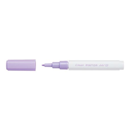 Marker cu vopsea Pilot Pintor Pastel EF culori pastel 0.7 mm varf rotund violet
