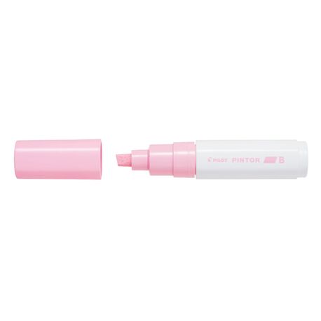 Marker cu vopsea Pilot Pintor Metallic B culori metalizate 8 mm varf tesit roz