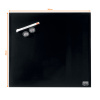 TABLA MAGNETICA STICLA 30*30 CM NEAGRA+ACCESORII DIAMOND NOBO - imagine 3