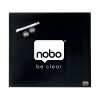 TABLA MAGNETICA STICLA 30*30 CM NEAGRA+ACCESORII DIAMOND NOBO - imagine 4
