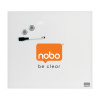 WHITEBOARD MAGNETIC STICLA 30*30 CM+ACCESORII DIAMOND NOBO - imagine 4