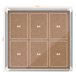 Alternative view of AVIZIER PLUTA 6*A4 CARCASA PT INTERIOR METALICA NOBO