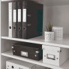 BIBLIORAFT PLASTIFIAT 5.2 CM 180GRADE NEGRU WOW LEITZ - imagine 3