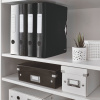 BIBLIORAFT PLASTIFIAT 5CM 180GRADE NEGRU ACTIVE WOW LEITZ - imagine 3