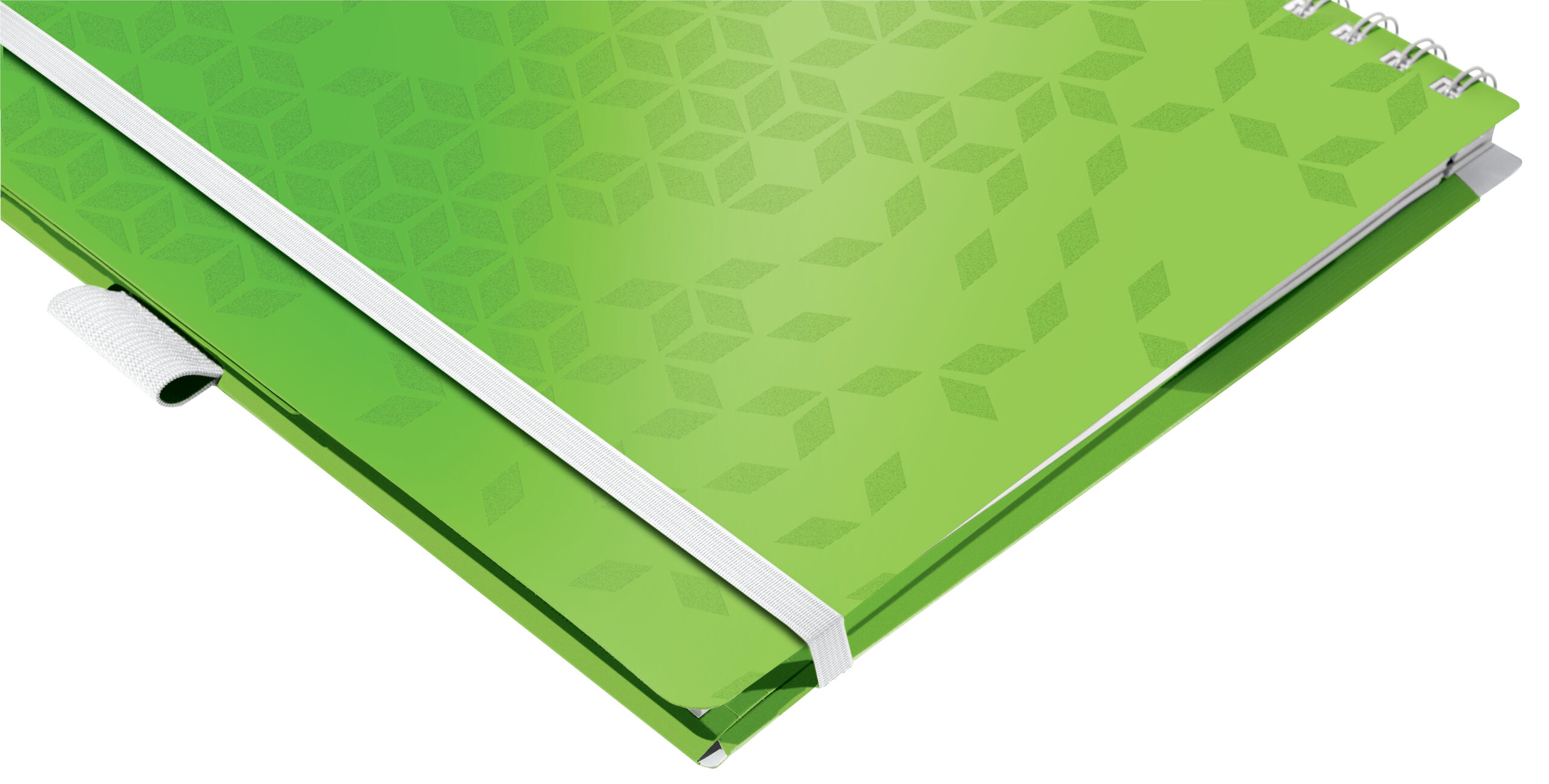 CAIET BIROU SPIRA A4 DICTANDO VERDE COPERTA PP BE MOBILE WOW LEITZ - imagine 3