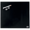 TABLA MAGNETICA STICLA 45*45 CM NEAGRA+ACCESORII DIAMOND NOBO