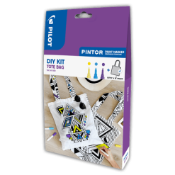 Set markere cu vopsea Pilot Pintor DIY Fashion Bag