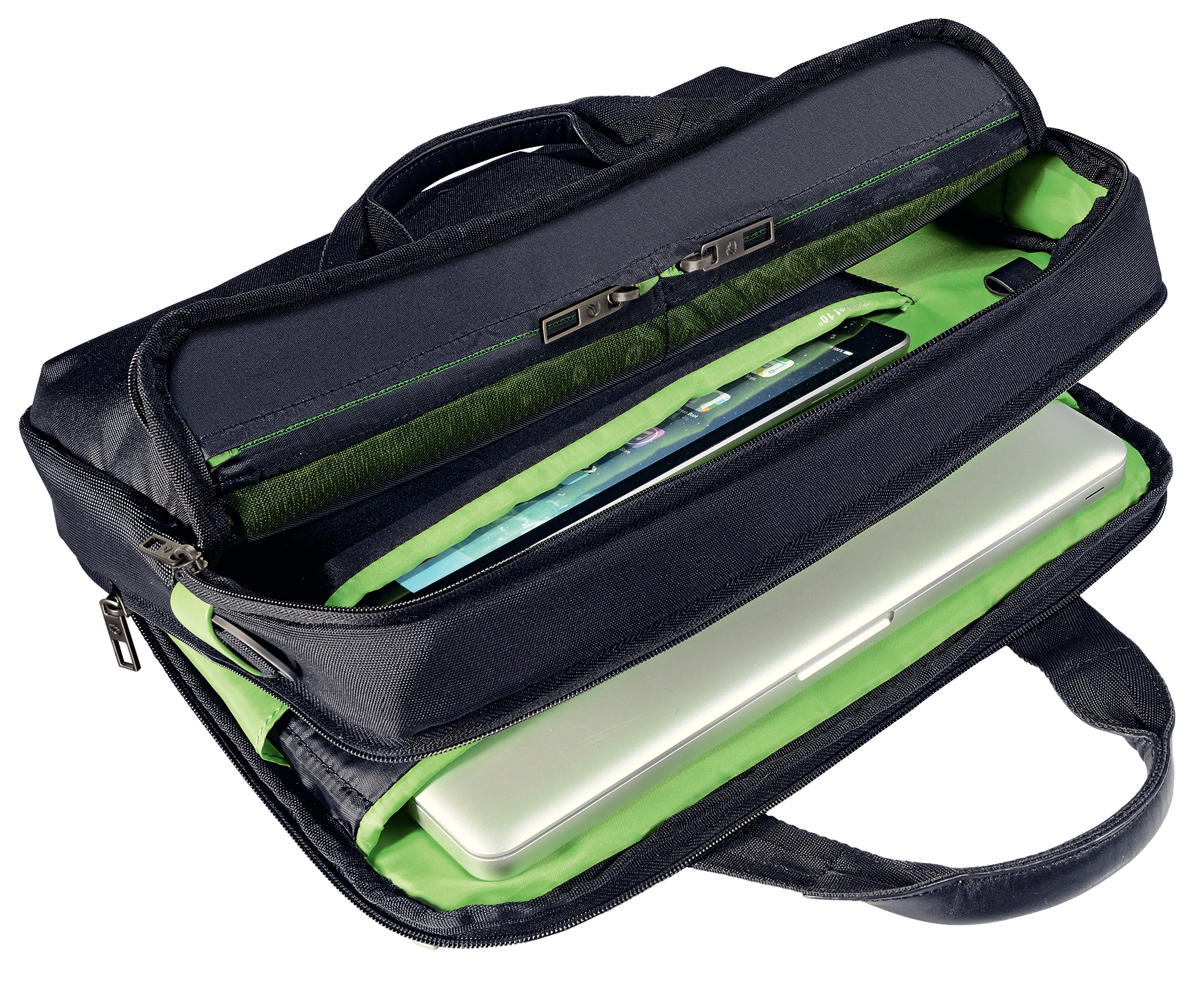 GEANTA LEITZ, pt. notebook de max. 13.3 inch, 2 compartimente, buzunar frontal | buzunar dorsal x 2, waterproof, poliester, negru, "60390095" - imagine 3