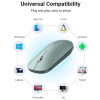 MOUSE Ugreen, "MU001" PC sau NB, wireless 2.4GHz, optic, 3/1 butoane/scroll, 4000 dpi, verde "90374" (timbru verde 0.18 lei) - 6957303893744 - imagine 3