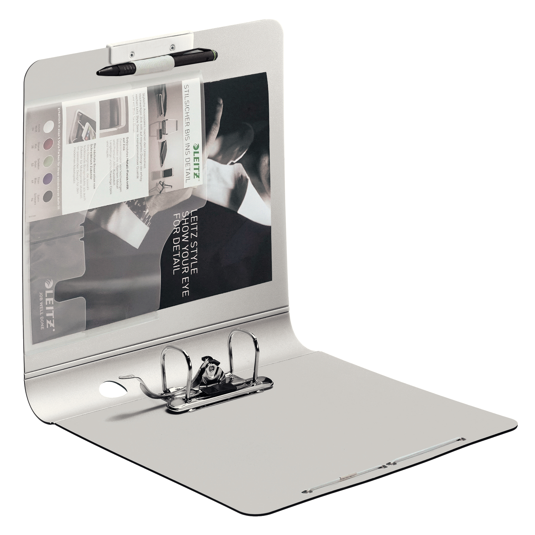 BIBLIORAFT PLASTIFIAT 5CM 180G GRENA ACTIVE STYLE LEITZ - imagine 4