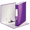 BIBLIORAFT PLASTIFIAT 5.2 CM MOV METALIZAT WOW LEITZ - imagine 3