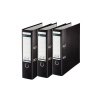 BIBLIORAFT PLASTIFIAT 8CM 180GRADE NEGRU LEITZ - imagine 5