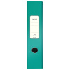 BIBLIORAFT PLASTIFIAT 8CM TURCOAZ METALIZAT WOW LEITZ - imagine 2