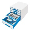 CABINET 5 SERTARE ALB/ALBASTRU WOW LEITZ - imagine 2