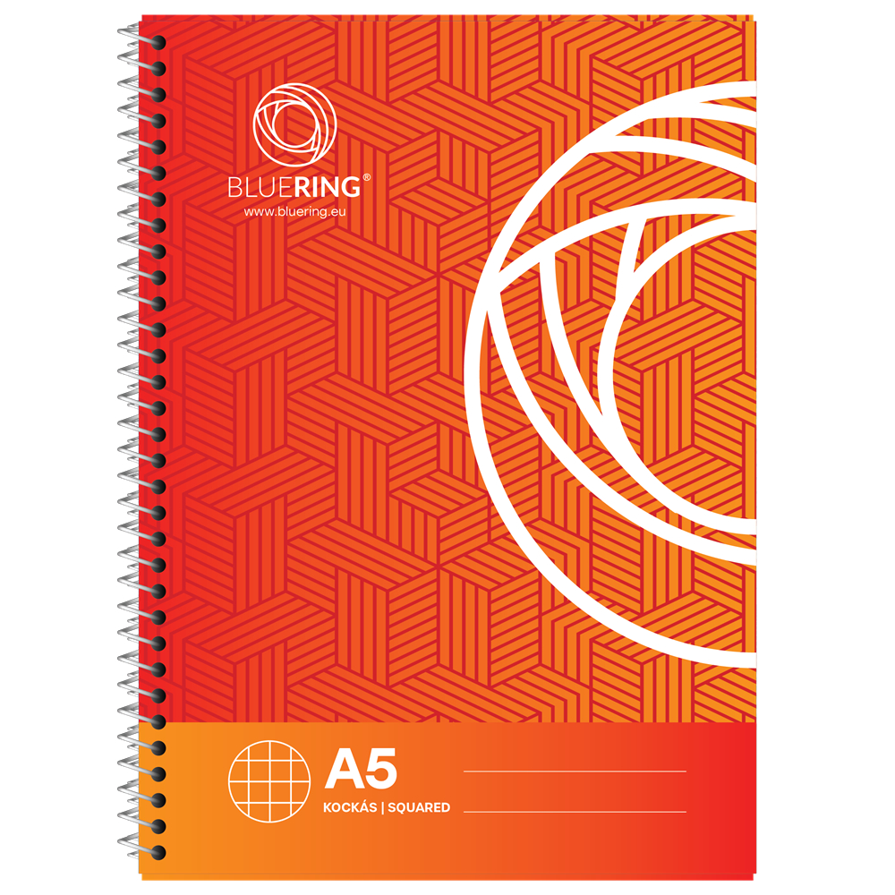 Caiet Bluering, A5, cu spira, 70 file, matematica