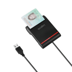 CITITOR DE CARDURI LOGILINK, pentru smart ID, USB 2.0, 0.9m, negru, "CR0047"