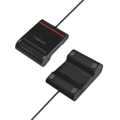 Alternative view of CITITOR DE CARDURI LOGILINK, pentru smart ID, USB 2.0, 0.9m, negru, "CR0047"