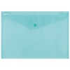 Mapa documente, Donau, A4, inchidere cu capsa, plastic, verde transparent