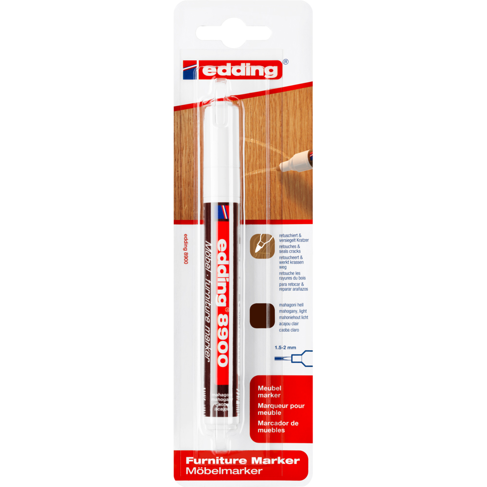Marker Edding 8900 pentru retusuri mobilier, lemn mahon