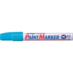 Alternative view of Marker cu vopsea ARTLINE 400XF, corp metalic, varf rotund 2.3mm - bleu