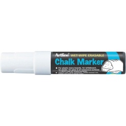 Alternative view of Marker cu creta ARTLINE, pentru table de scris, varf 12.0mm - alb