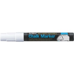 Alternative view of Marker cu creta ARTLINE, pentru table de scris, varf 4.0mm - alb