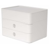 Suport cu 2 sertare + cutie ustensile HAN Allison Smart Box Plus - alb snow - imagine 2
