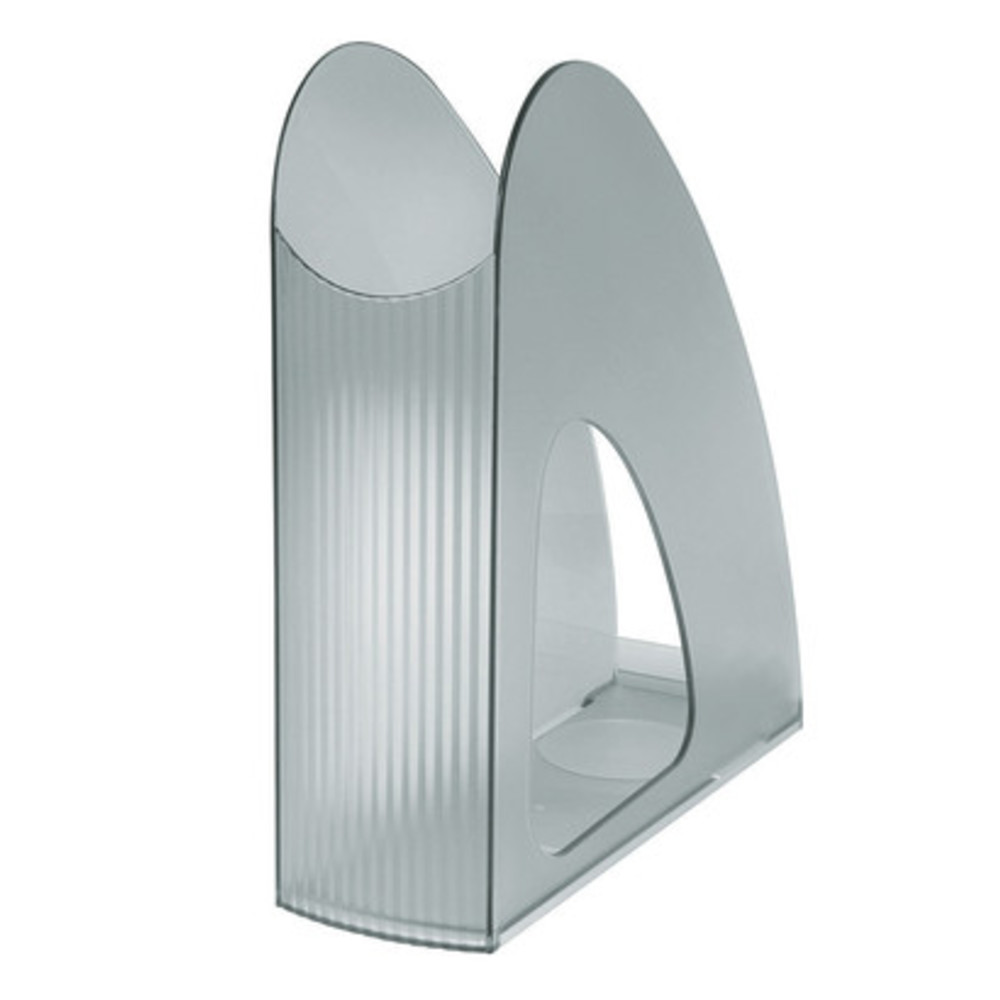 Suport vertical plastic pentru cataloage HAN Twin - transparent gri - imagine 2