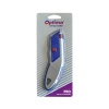 Cutter Optima Pro, lama trapezoidala + 5 rezerve SK5, cu auto-incarcare, zinc cu rubber grip - imagine 2