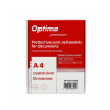 Folie protectie pentru documente A4, 55 microni, 100 folii/cutie, Optima Premium - cristal