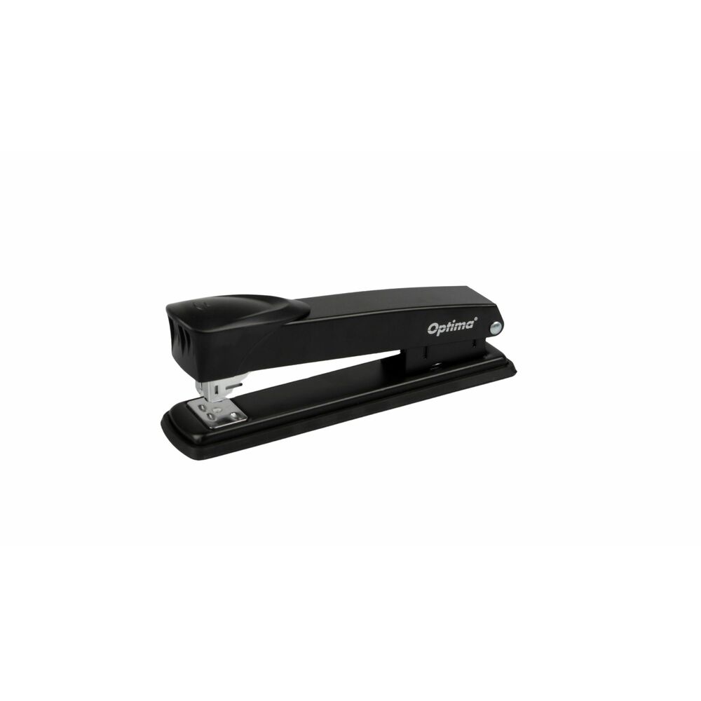 Capsator metalic, 40 coli, 160x58x40mm, capse 24/6, 26/6, 24/8, Optima MS40 - negru