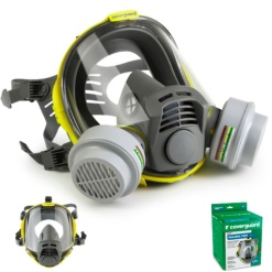 Masca integrala Coverguard PANAREA TWIN, cu 2 filtre, corp silicon