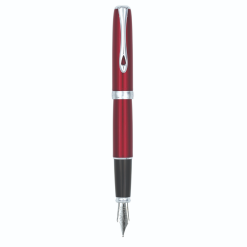 Stilou DIPLOMAT Excellence A2, cu penita M, din otel inoxidabil - Magma Red