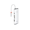 DOCKING Station Baseus Lite, conectare PC USB Type-C, USB 3.0 x 2, USB Type C x 1 PD, HDMI x 1/4K/30Hz, card reader SD/microSD, alb "WKQX050102" (timbru verde 0.18 lei) - 6932172606350 - imagine 3