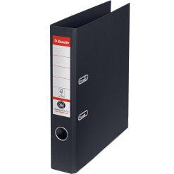 BIBLIORAFT CARTON RECICLAT 5CM NEGRU NR1 POWER FSC ESSELTE