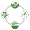 BIBLIORAFT CARTON RECICLAT 7.5CM VERDE NR1 POWER FSC ESSELTE - imagine 3