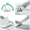 BIBLIORAFT PLASTIFIAT 8.2CM 180GRADE TURCOAZ ACTIVE WOW LEITZ - imagine 4
