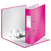 BIBLIORAFT PLASTIFIAT 8CM ROZ METALIZAT WOW LEITZ - imagine 2